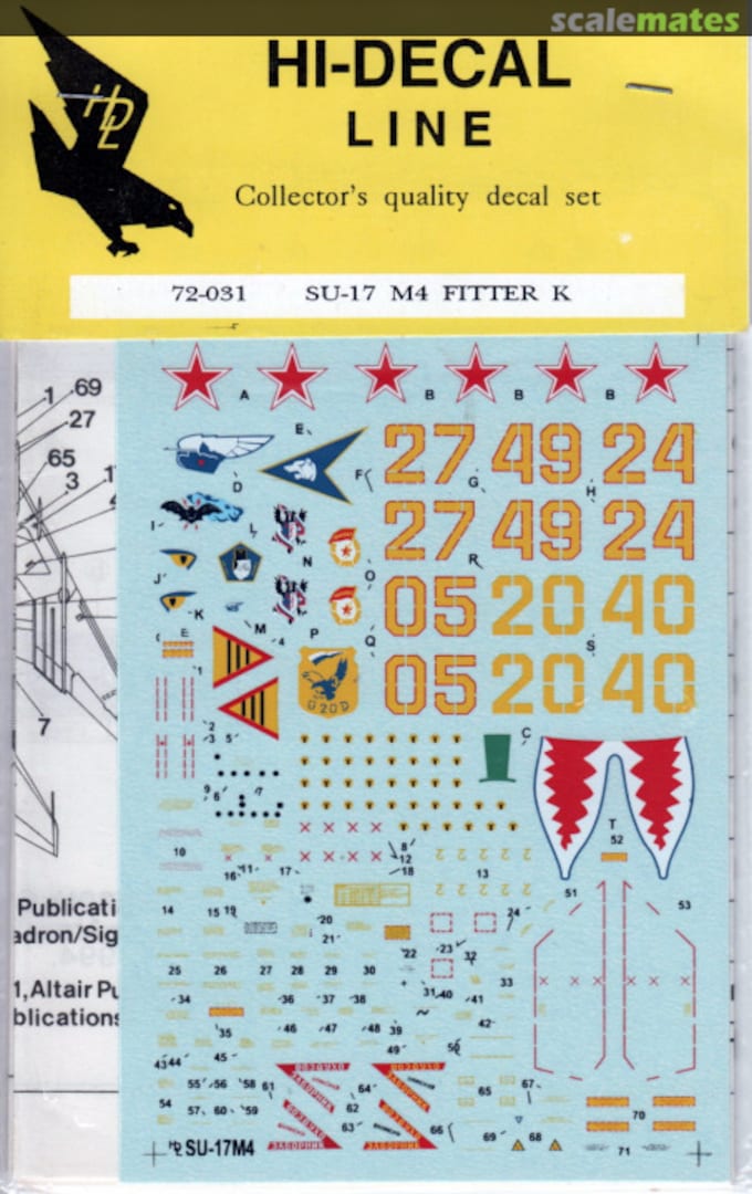 Boxart Su-17M4 72-031 Hi-Decal Line