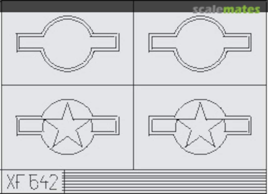 Boxart F4F National Insignia + Red Outline XF542 Eduard