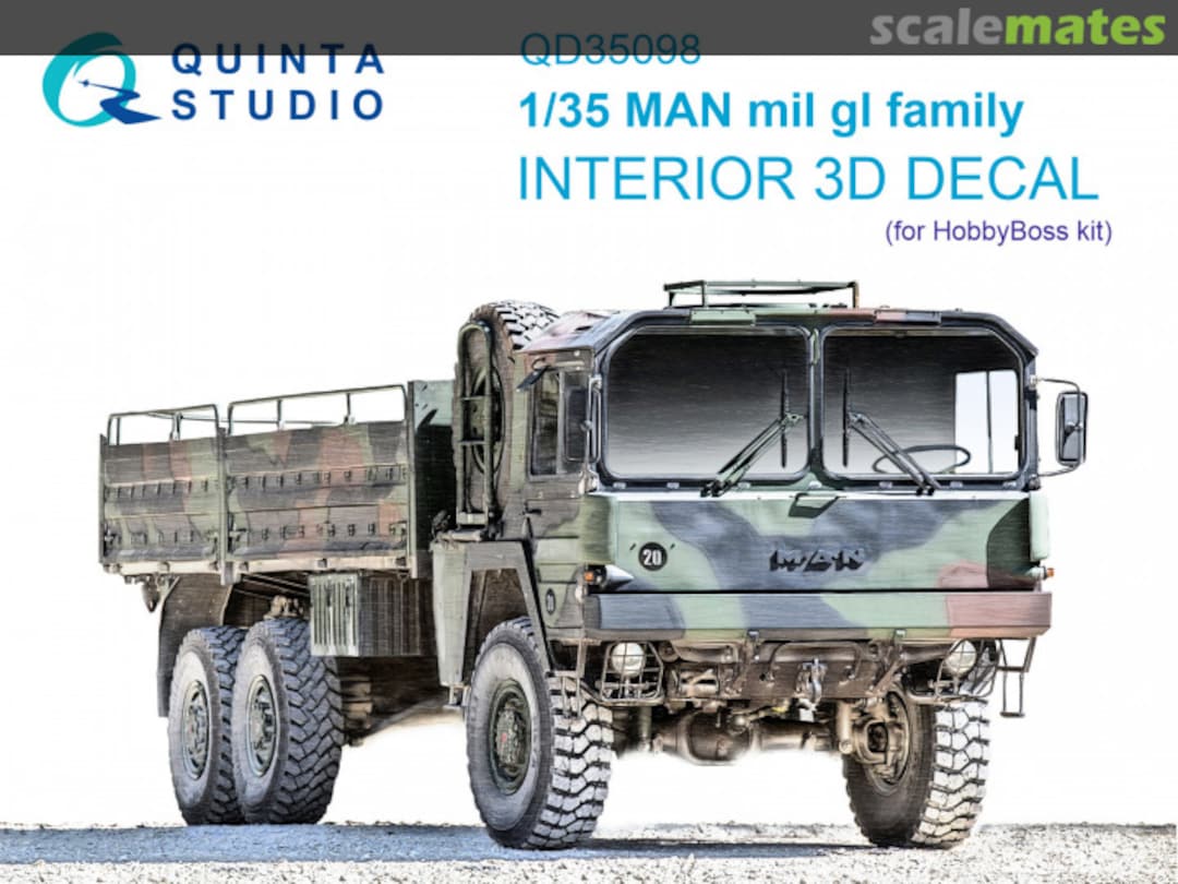 Boxart MAN mil gl family interior 3D decals QD35098 Quinta Studio