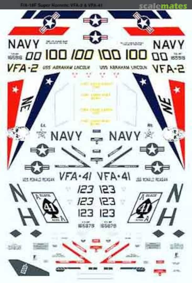 Boxart F/A-18F Super Hornets: VFA-2 & VFA-41 48-1045 Microscale