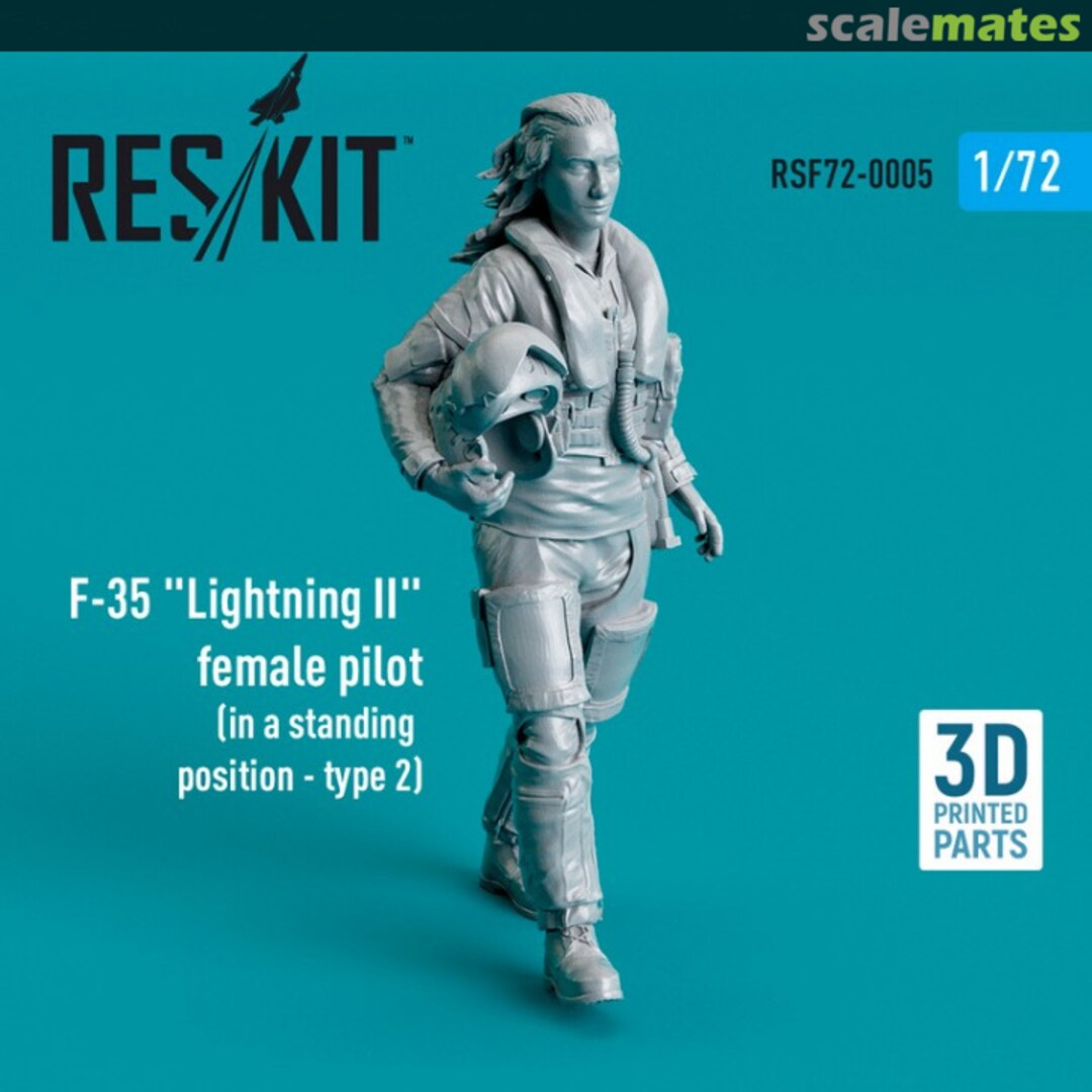 Boxart F-35 Lightning II female pilot RSF72-0005 ResKit