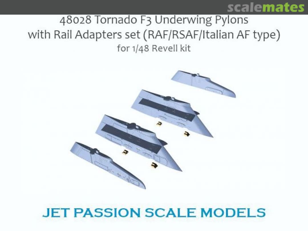 Boxart Tornado F.3 Underwings Pylons with Rail Adapters set 48028 Jet Passion