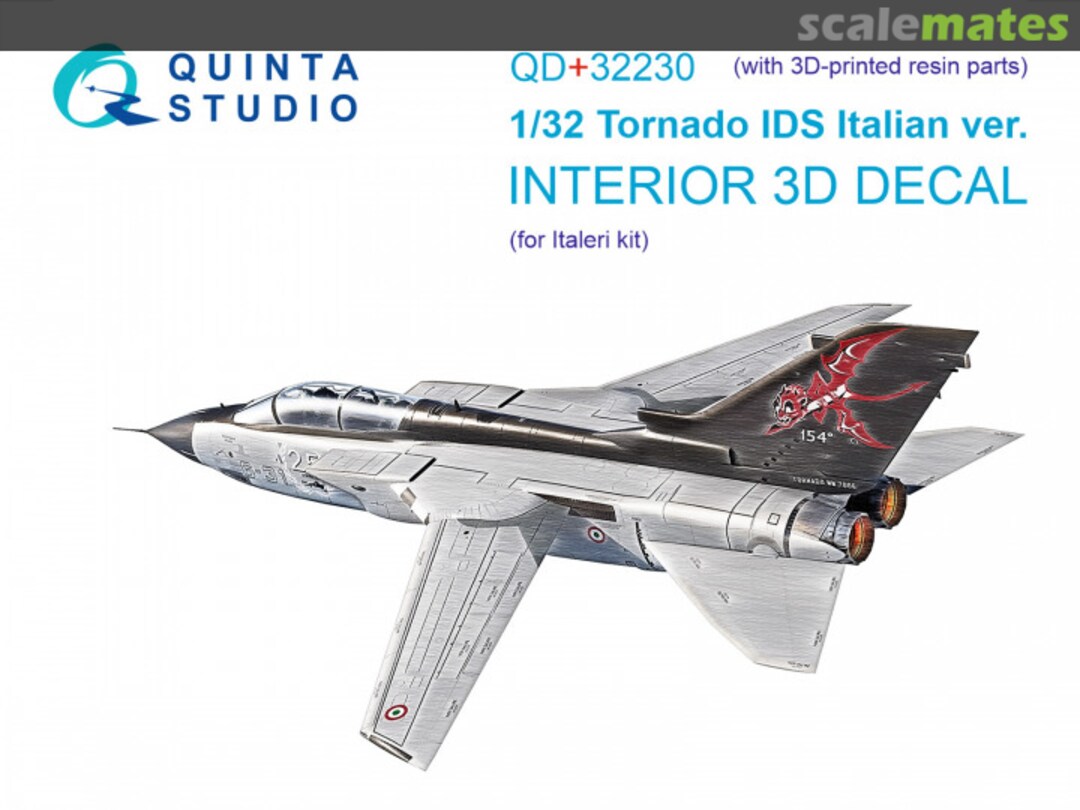 Boxart Tornado IDS Italian ver. interior 3D decals (with 3D-printed resin parts) QD+32230 Quinta Studio