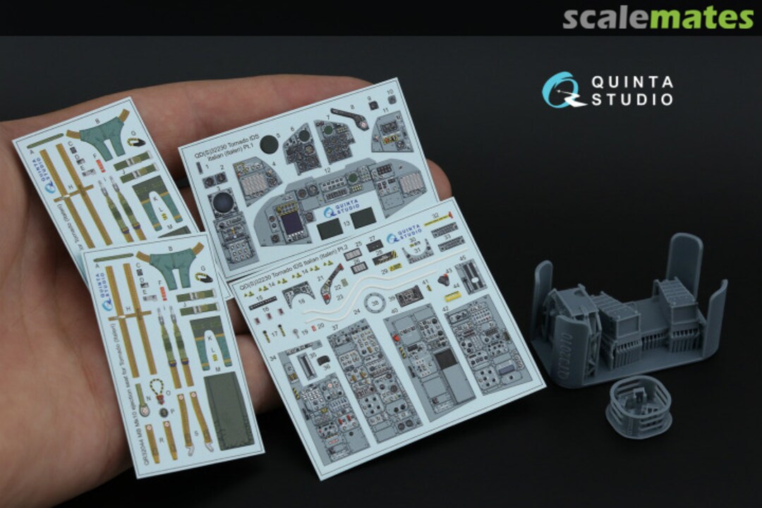 Contents Tornado IDS Italian ver. interior 3D decals (with 3D-printed resin parts) QD+32230 Quinta Studio