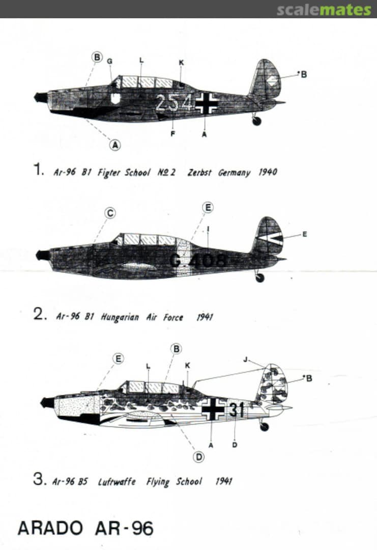 Boxart Arado Ar 96 007 Kovozávody Prostějov