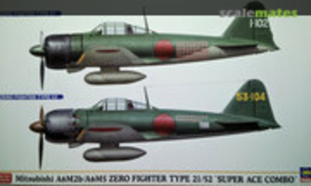 1:72 Mitsubishi A6M2b/A6M5 Zero Fighter Type 21/52 'Super Ace Combo' (Hasegawa 02009)