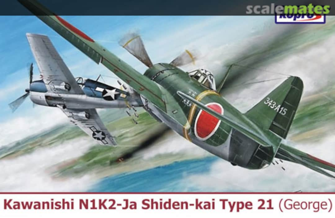 Boxart Kawanishi N1K2-Ja Shiden-Kai Type 21 (George) 74158 Kopro (AIRmolds)