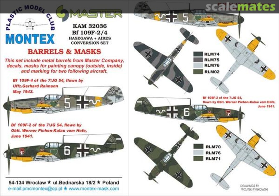 Boxart Bf 109F-2/4 KAM32036 Montex