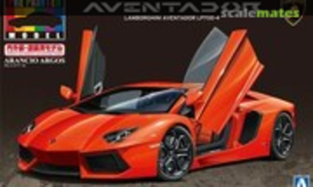 1:24 Lamborghini Aventador LP 700-4 (Orange Pearl) (Aoshima 011386)