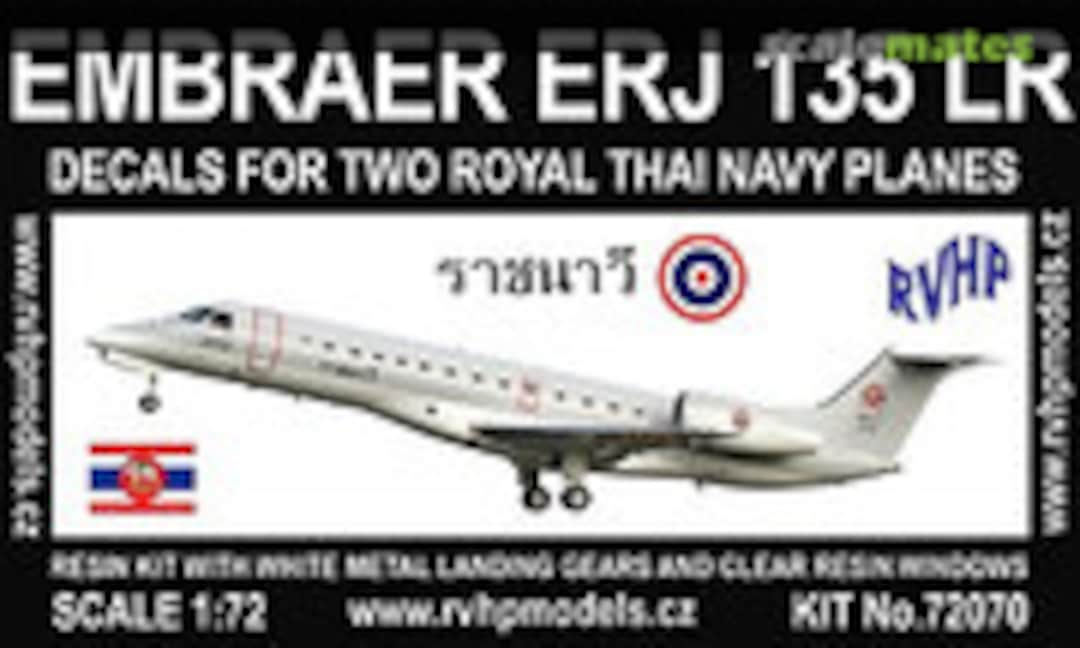 Embraer ERJ 135LR (Decals for Two Royal Thai Navy Planes) (RVHP 72070)