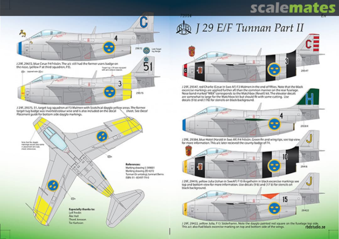 Boxart J 29 E/F Tunnan Part II 72014 RB Decals