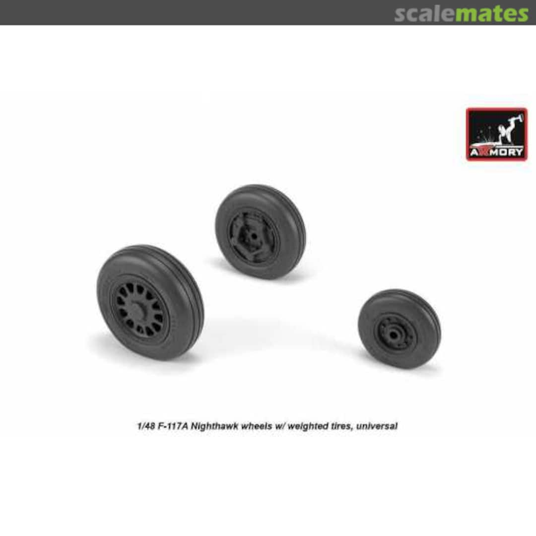 Boxart F-117A wheels w/ weighted tires AW48322 Armory