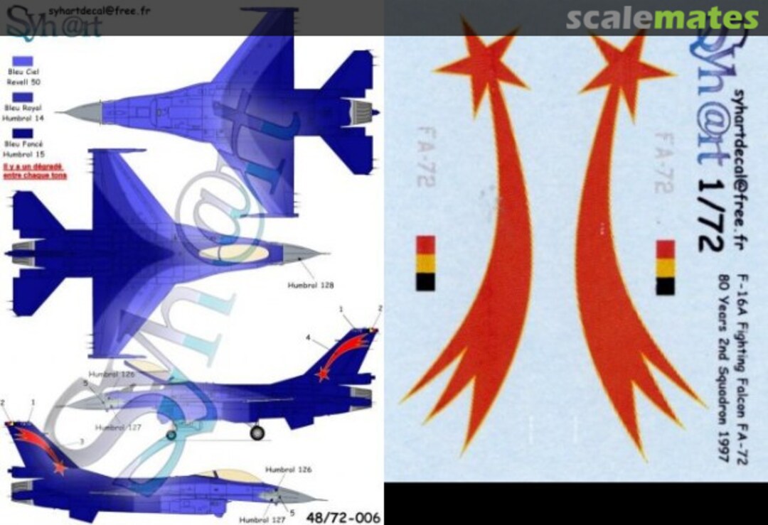 Boxart F-16A Fighting Falcon 72-006 Syhart