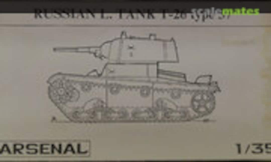 1:35 Russian L. Tank T-26 type 37 (Arsenal (RU) w/n)