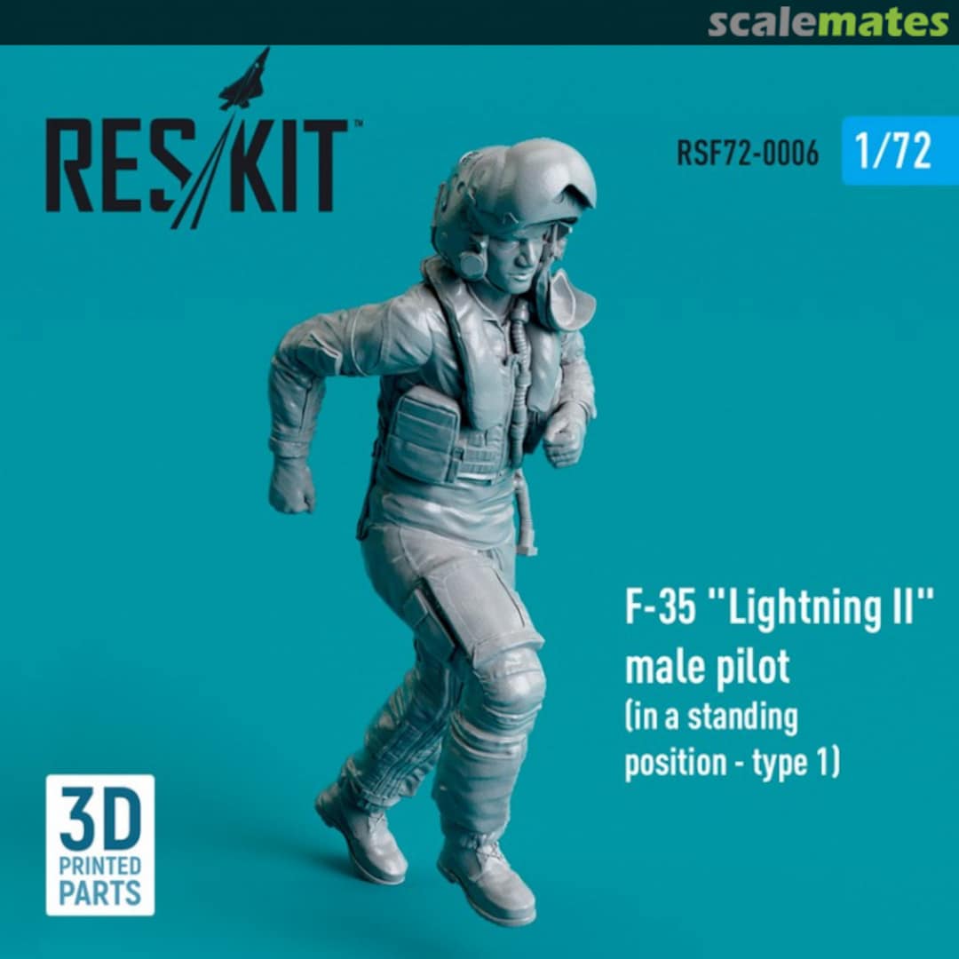 Boxart F-35 Lightning II male pilot RSF72-0006 ResKit