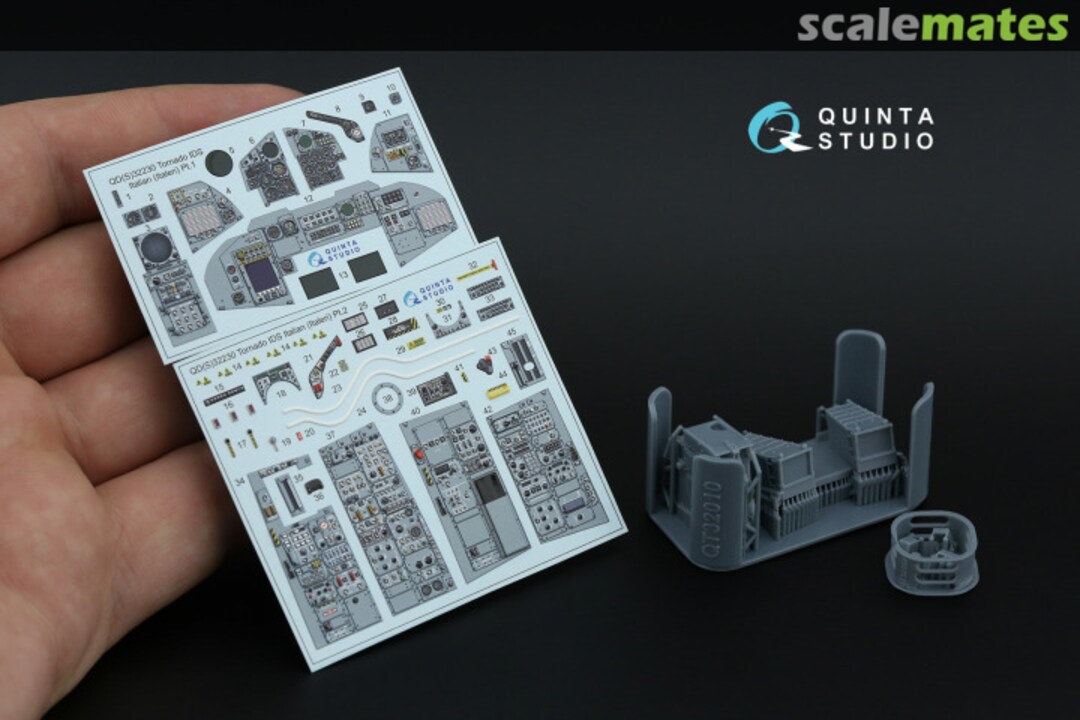 Contents Tornado IDS Italian ver. interior 3D decals (with 3D-printed resin parts) (small version) QDS+32230 Quinta Studio