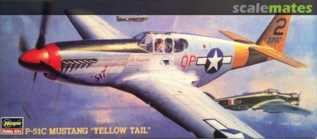 Boxart P-51C Mustang "Yellow Tail" 51312 Hasegawa