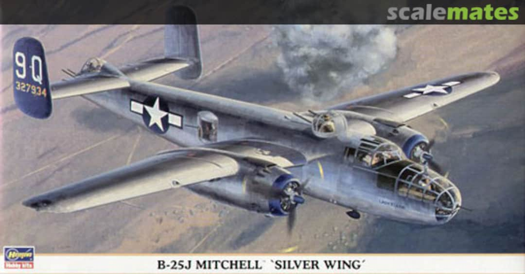 Boxart B-25J Mitchell 'Silver Wing' 00781 Hasegawa