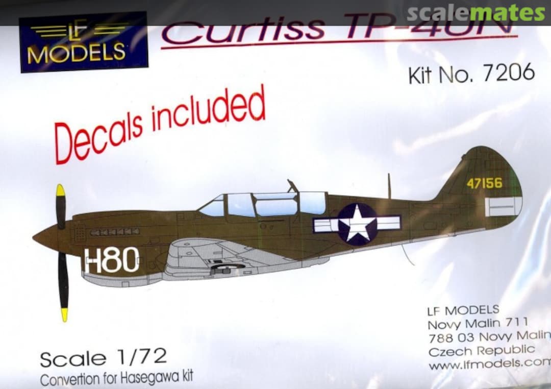 Boxart Curtiss TP-40N 7206 LF Models