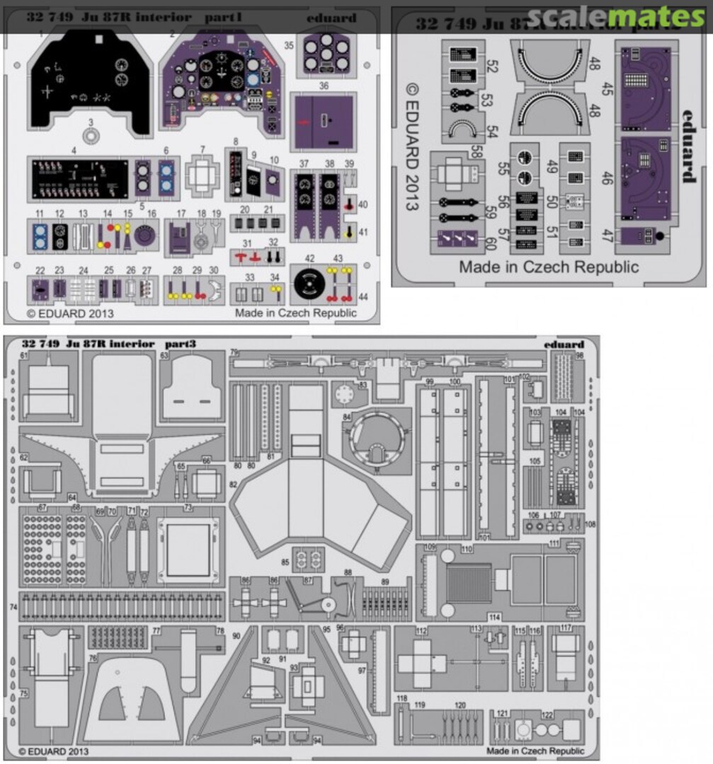 Boxart Ju 87R interior S. A. 32749 Eduard