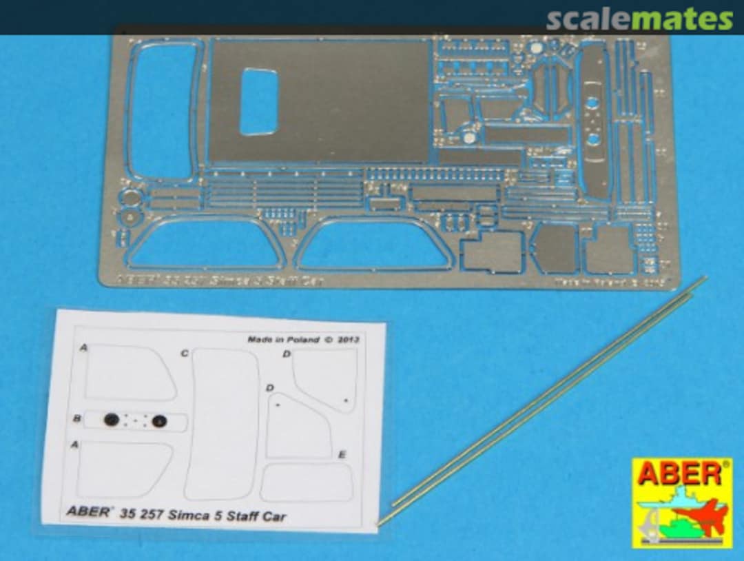 Boxart Simca 5 Staff Car - Upgrade Set 35257 Aber