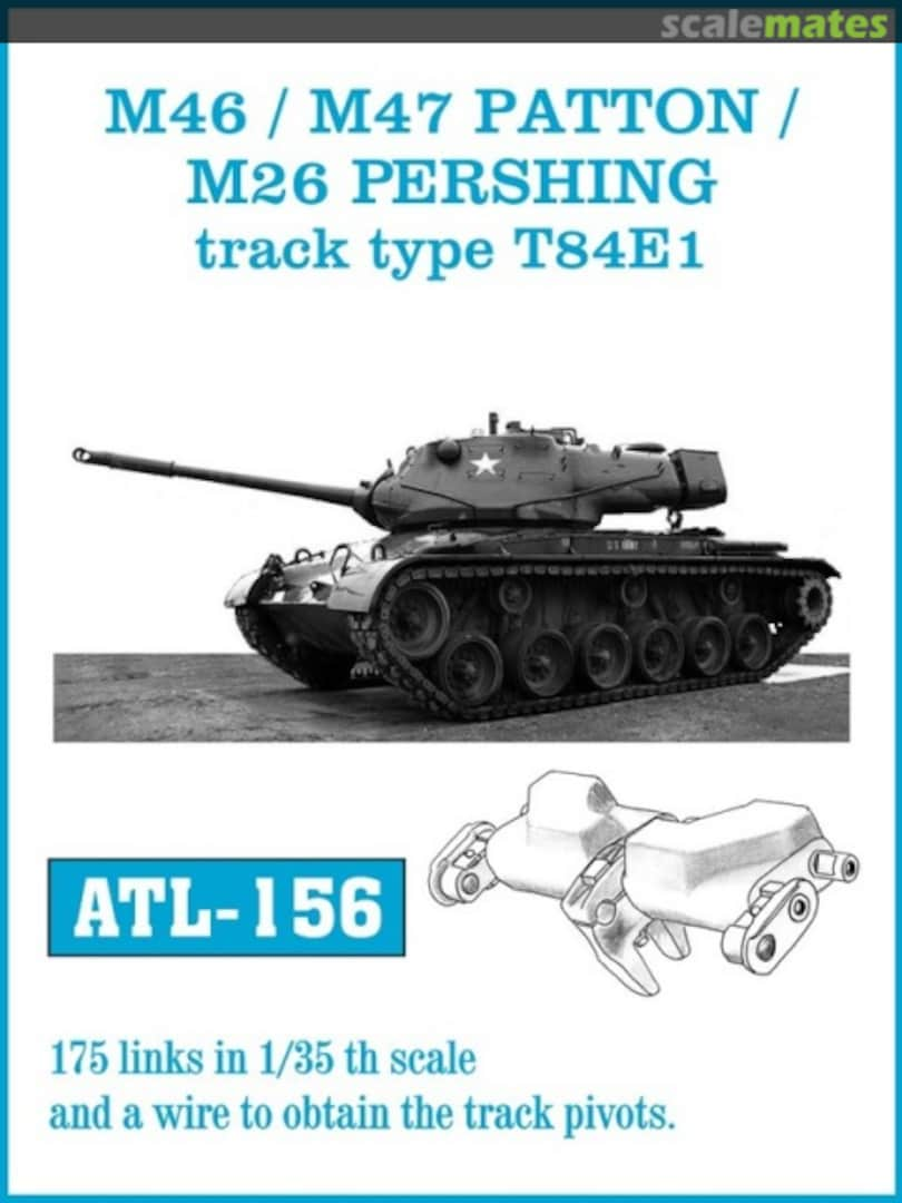 Boxart M46 / M47 / M26 track type T84E1 ATL-156 Friulmodel