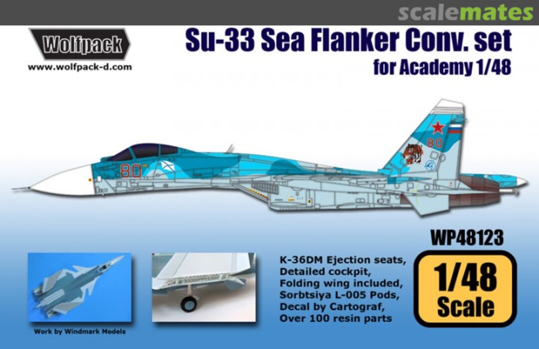 Boxart Wolfpack Su-33 Sea Flanker Conversion Set WP48123 Wolfpack