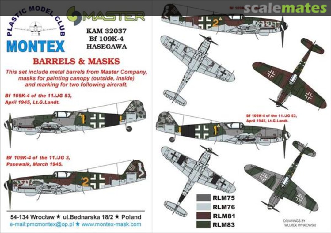 Boxart Bf 109K-4 KAM32037 Montex