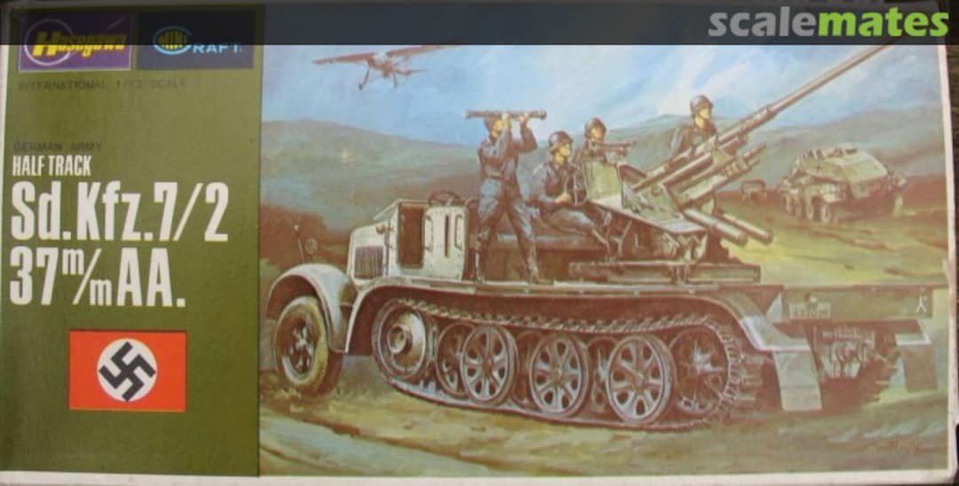 Boxart Sd.Kfz.7/2 37mm AA. 718 Minicraft Hasegawa