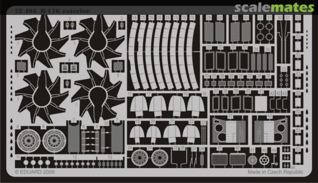 Boxart B-17G exterior 72495 Eduard