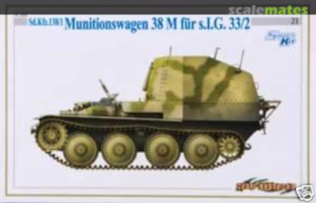 Boxart Munitionswagen 38 M für s.I.G.33/2 6471 Cyber Hobby