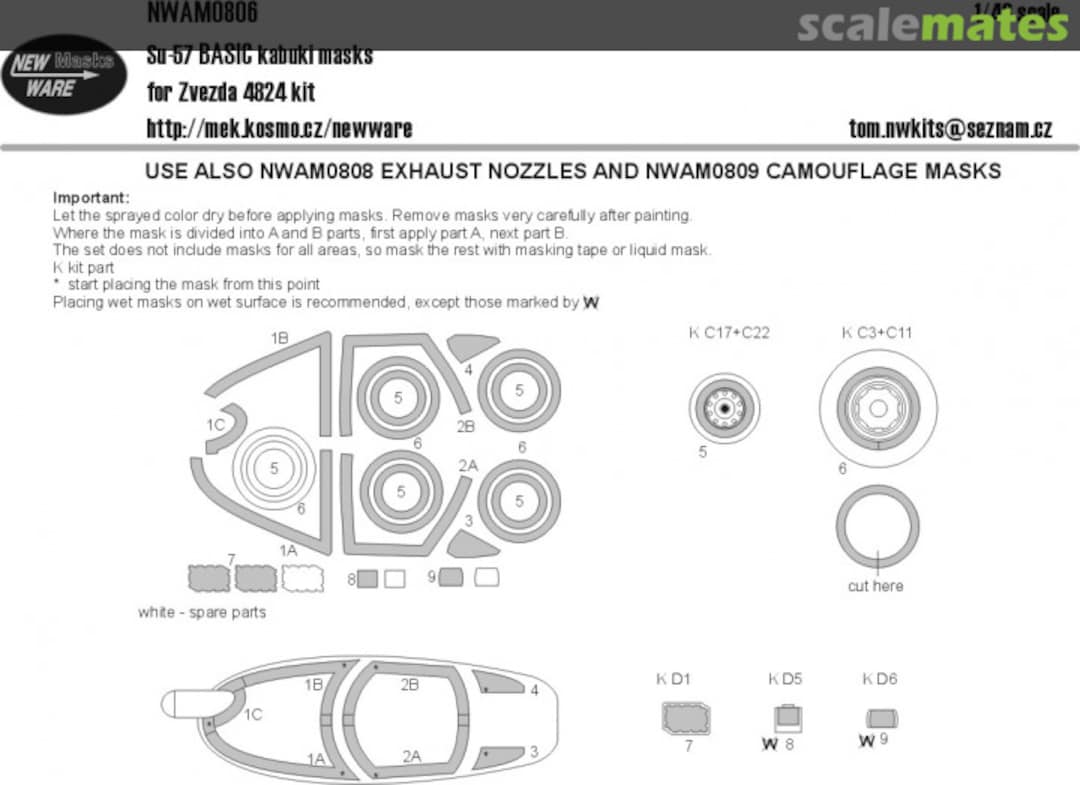 Boxart Su-57 BASIC kabuki masks NWAM0806 New Ware