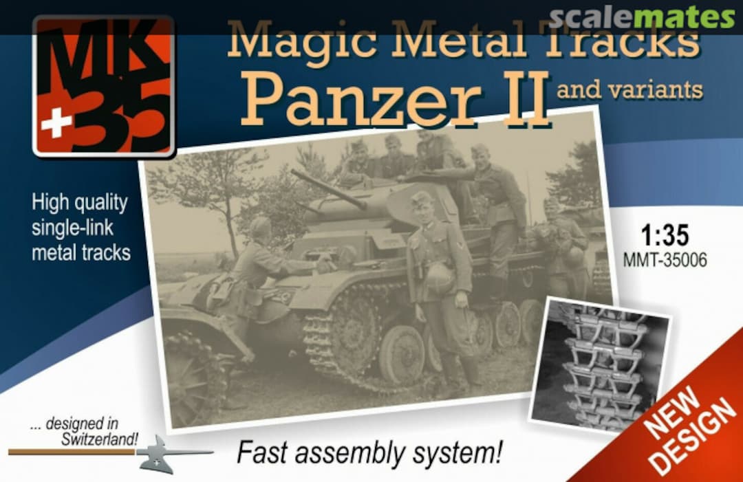 Boxart Magic Metal Tracks, Panzer II and Variants MTT-35006 MK+35