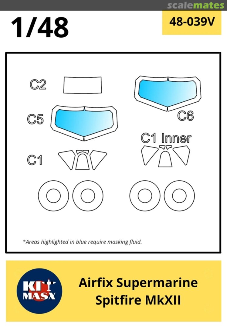 Boxart Supermarine Spitfire Mk.XII 48-039 Kit Masx