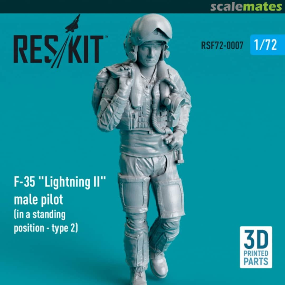 Boxart F-35 Lightning II male pilot RSF72-0007 ResKit