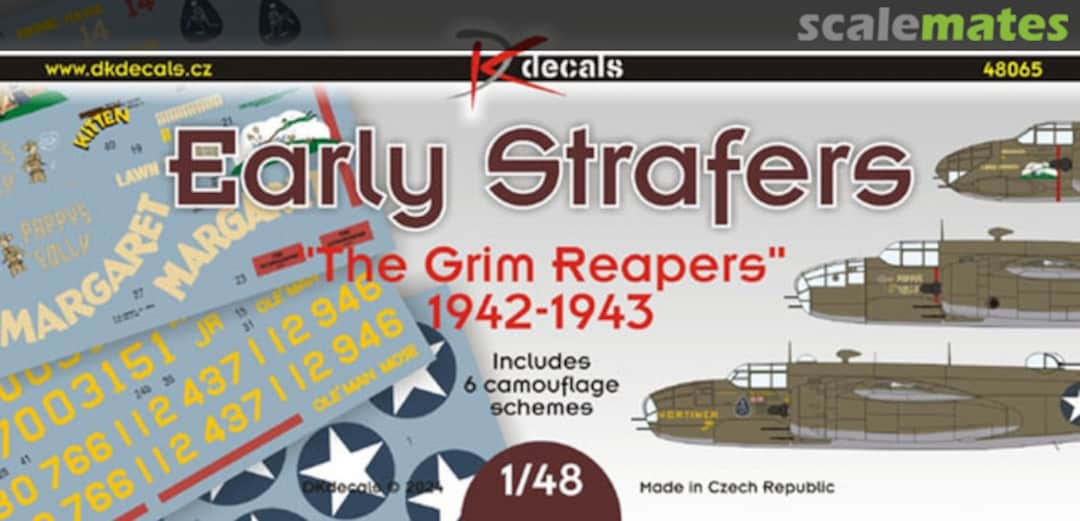 Boxart Early Strafers 'The Grim Reapers' 1942-43 48065 DK Decals