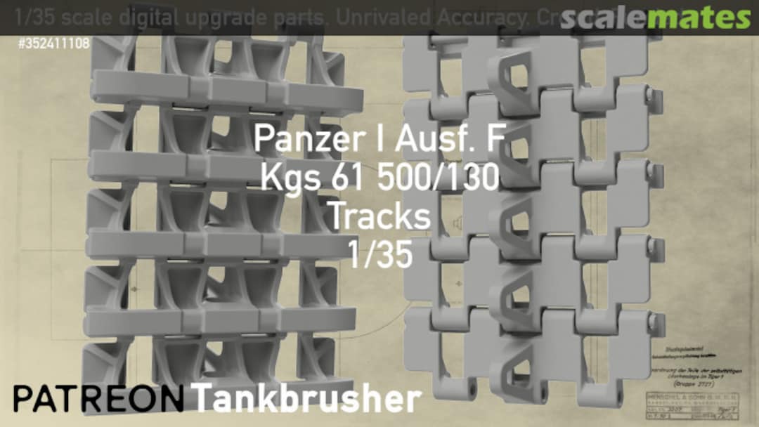 Boxart Panzer I Ausf. F 352411108 Tankbrusher Scale Modeling