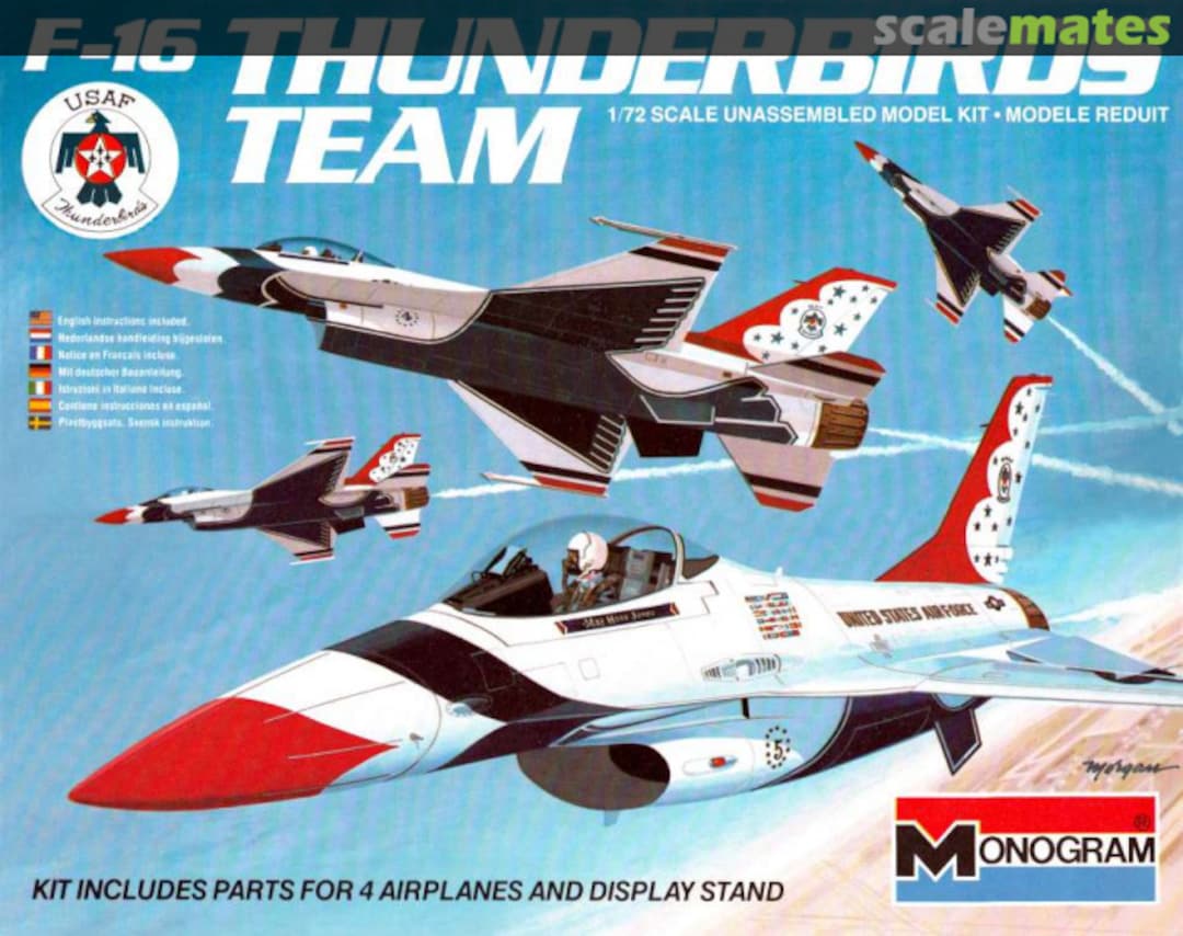 Boxart F-16 Thunderbirds Team 5504 Monogram