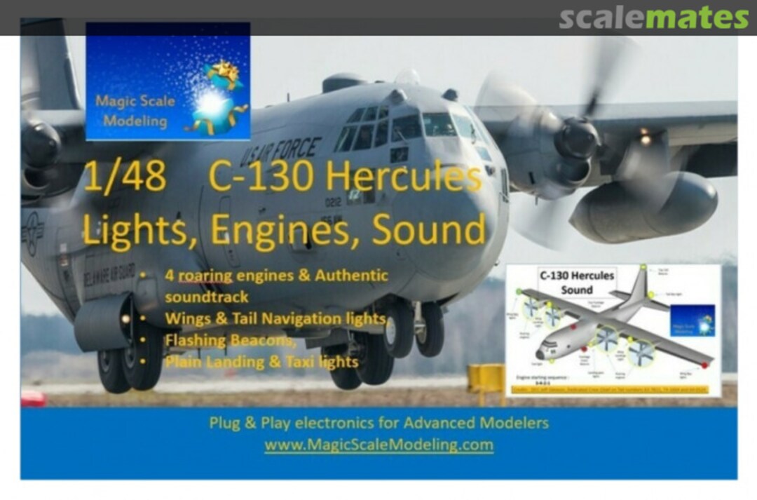 Boxart C-130 Hercules - Lighting, Engines and Sound  MSM-034 Magic Scale Modeling