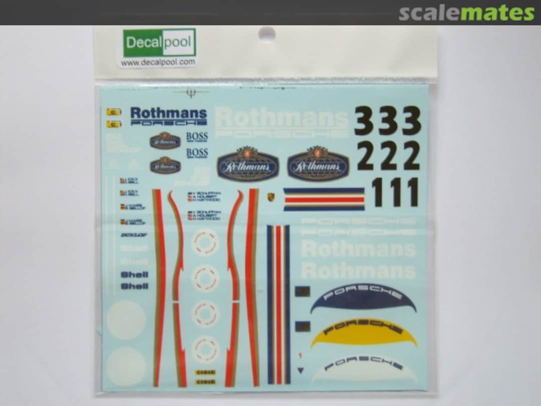 Boxart Porsche 956 Rothmans DP047 Decalpool