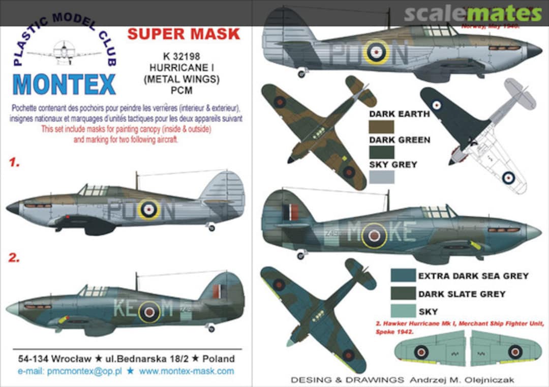 Boxart Hawker Hurricane Mk.I K32198 Montex