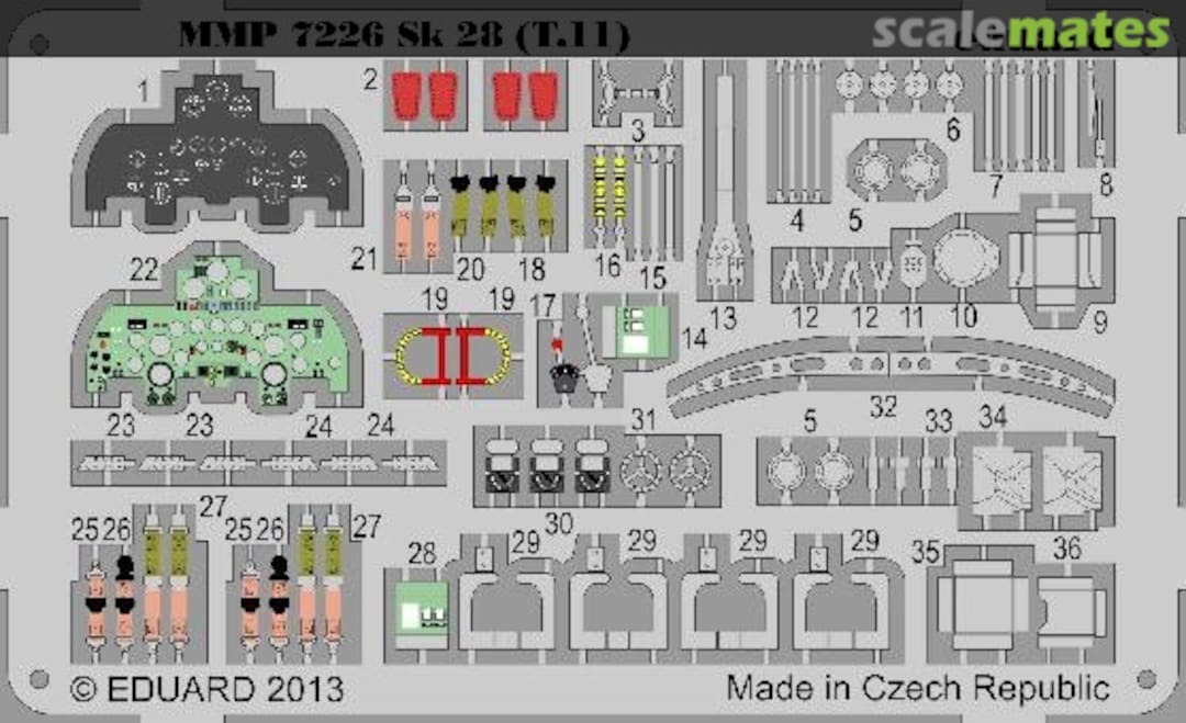 Boxart Sk28 Vampire T.11 Detail Set MMP7226 Maestro Models