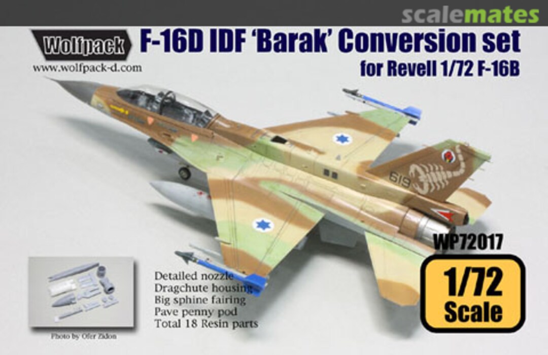 Boxart F-16D Block 40 IDF 'Barak' Conversion Set WP72017 Wolfpack