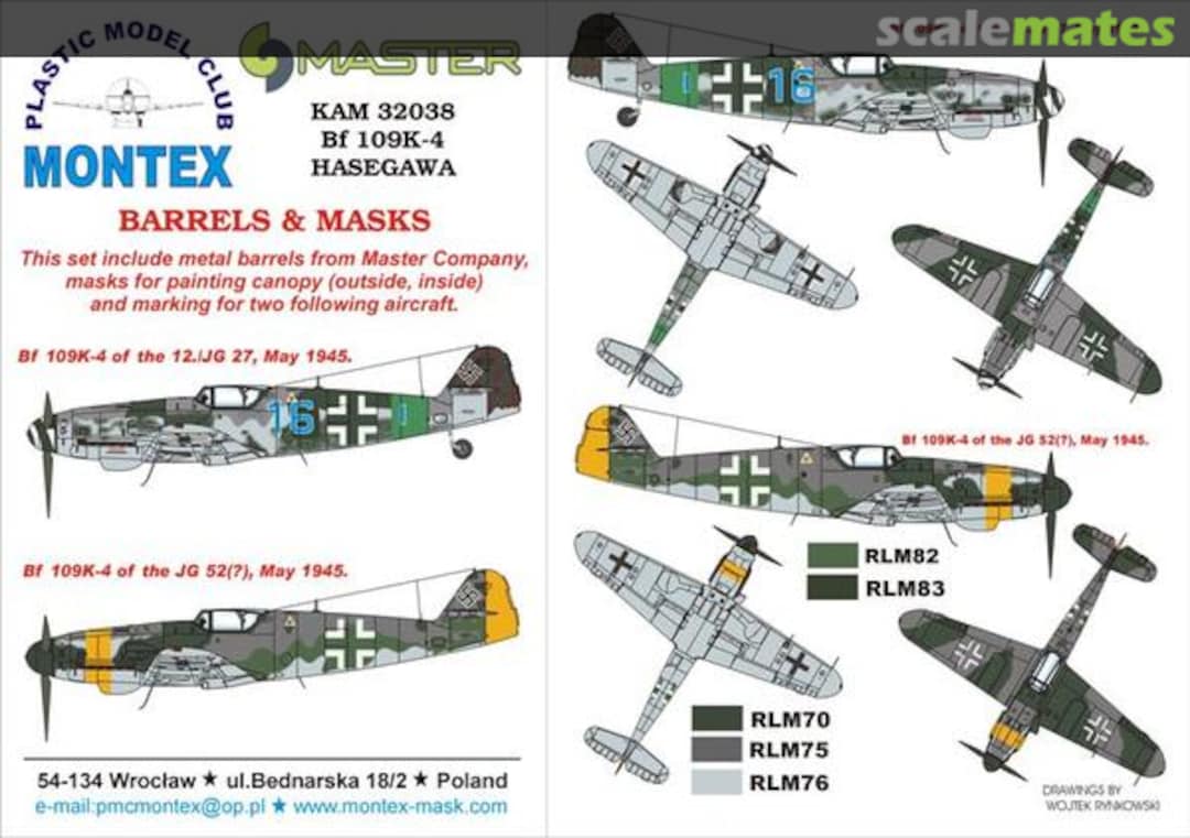 Boxart Bf 109K-4 KAM32038 Montex