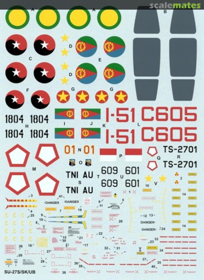 Boxart Su-27 Flanker 72-050 Hi-Decal Line