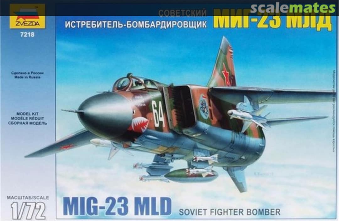 Boxart MiG-23 MLD 7218 Zvezda