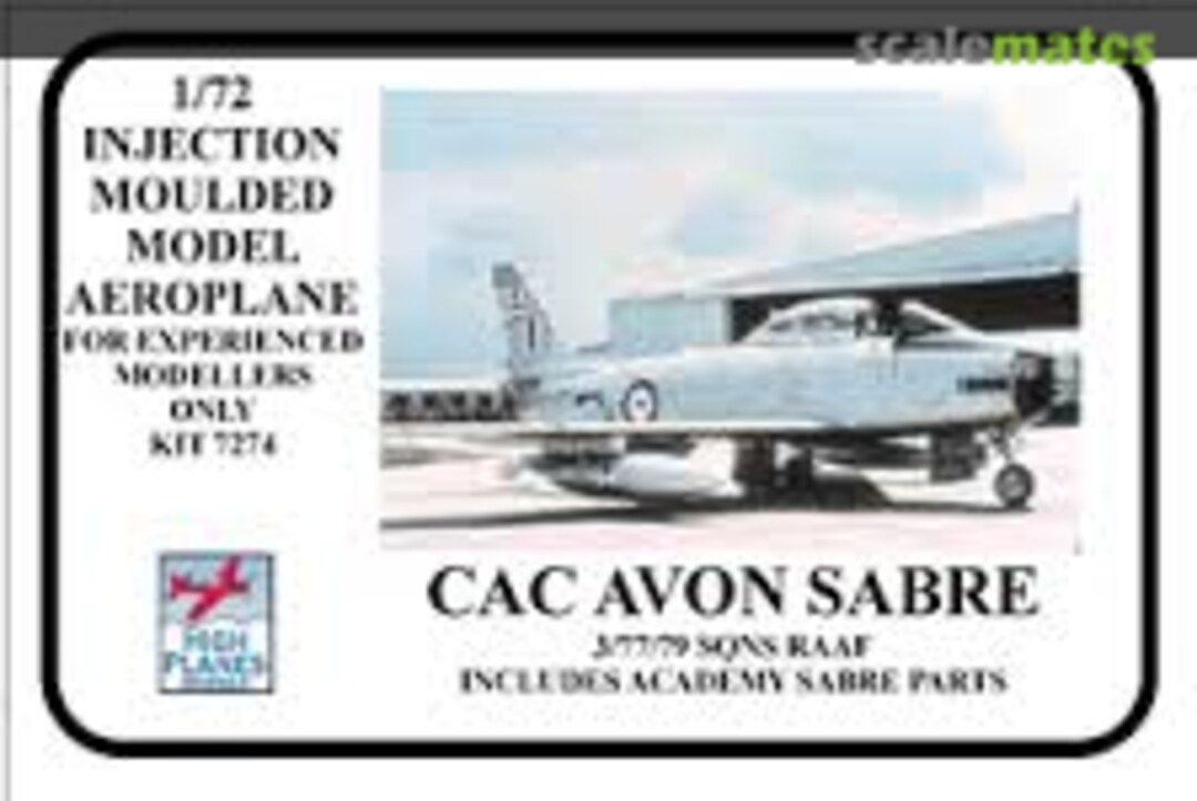 Boxart CAC AVON Sabre 7274 High Planes Models