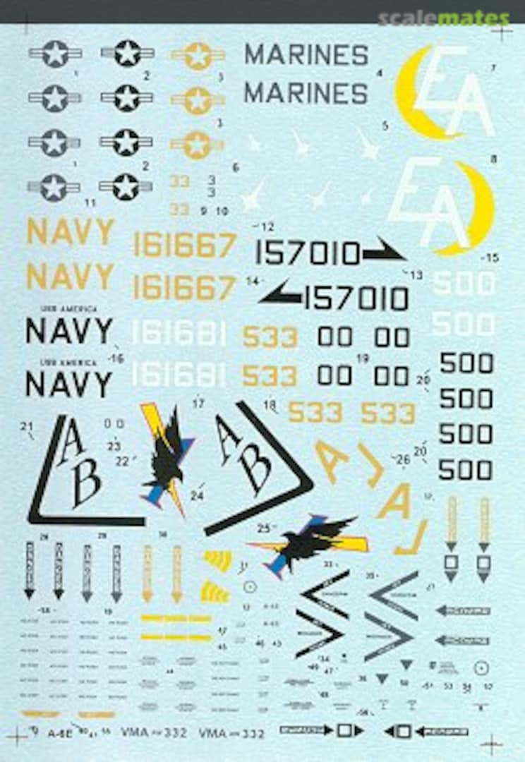 Boxart A-6E Intruder 72-029 Hi-Decal Line