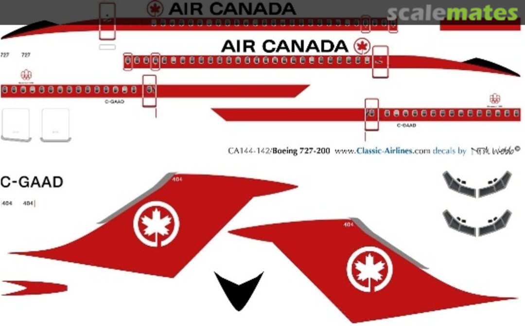 Boxart Air Canada 727 (delivery) CA144-253 Classic Airlines