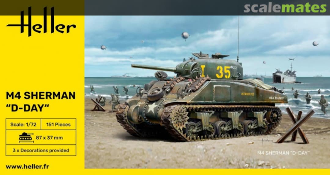 Boxart M4 Sherman "D-Day" 79892 Heller